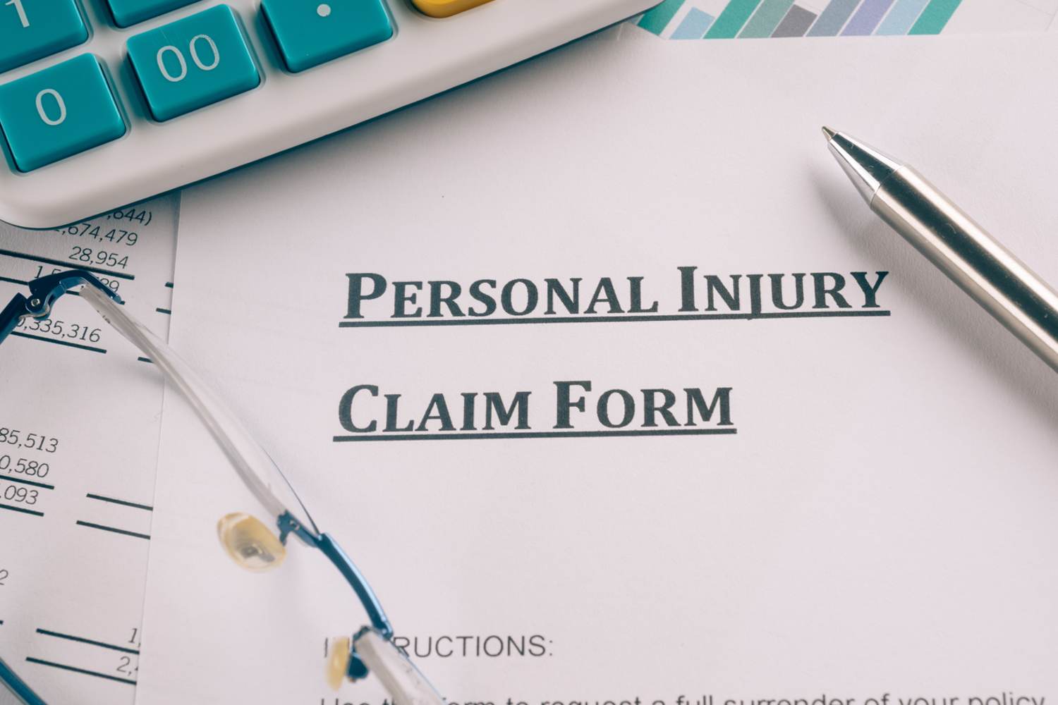 Personal injury claim form